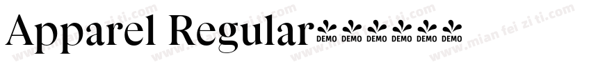 Apparel Regular字体转换